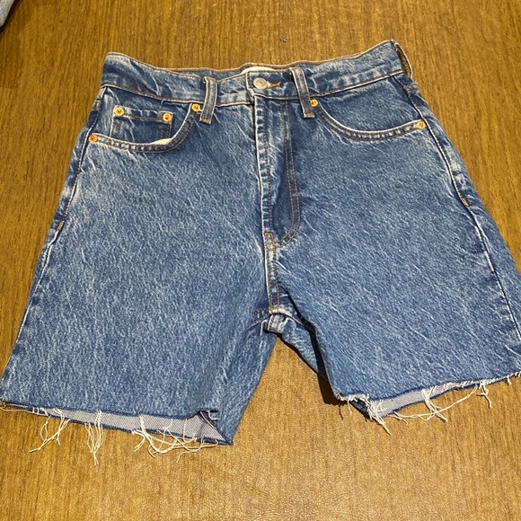 Dark Blue Zara Denim Jean Shorts - Picture 1 of 5